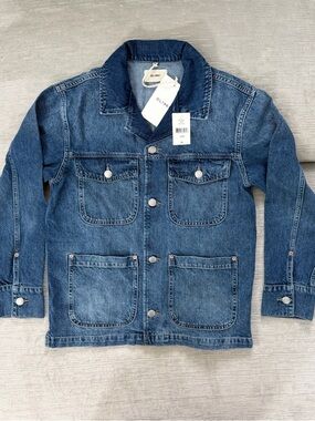 DL1961 Montauk Denim Jacket NWT Utility Chore Coat 4 Pocket Workwear